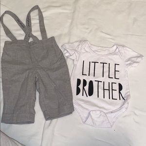 🥰Janie and Jack trousers with Bodysuit combo 💙